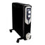 Calorifer electric pe ulei, 2500W, 11 elementi, negru, termostat reglabil