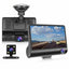 Camera Auto DVR Full HD FOXMAG24®, - Fata/Spate/Interior, Display 4 Inch, G Senzor, 170 grade