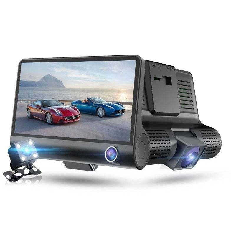 Camera auto DVR, Quidux Q300, ecran 4"", 1080p, 170 grade, senzor G, Negru