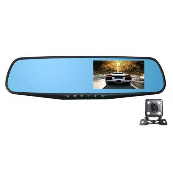 Camera Auto, Oglinda, Dual Lens, Display 4.3"", Full HD 1080P Night Vision, Senzor De Miscare