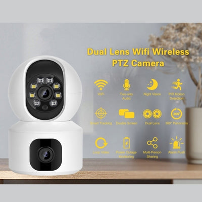 Camera de supraveghere interior, FOXMAG24, Full HD, audio-video bidirectional, alb, Wi-Fi