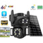 Camera de supraveghere pentru exterior, cu audio bidirecțional, zoom optic 36x, rezistentă la intemperii, 2MP, Full HD, cu panou solar inclus, negru