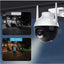 Camera de supraveghere smart, wireless, full HD, 4K, color night vision, compatibil cu iOS / Android, zoom digital x4, inregistrare video UHD, cu microfon si difuzor, alb