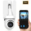 Camera de supraveghere tip bec, cu 3 brate de lumina LED, FULL HD, conectivitate WiFi, viziune nocturna cu LED, detectare miscare si alerte, alb