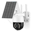 Camera de supraveghere wifi, cu panou solar, 2 antene, o rezolutie de 1080p, acoperire de 350 de grade, alb/negru