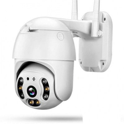 Camera de Supraveghere WiFi FOXMAG24, Moderna, Usor de Folosit, 12V2A, 2.4G, 802.11b/g/n, Aplicatie pentru Supraveghere, IP66, Alb