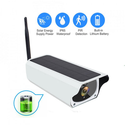 Camera de supraveghere Wifi Solara PRO Full HD FOXMAG24®, impermeabila, fara cabluri, 2MP