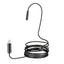Camera endoscopica de inspectie, 2 in 1, pentru Android, PC, Micro USB, Camera HD, cu 6 LED-uri de iluminare, lungime 2M, negru