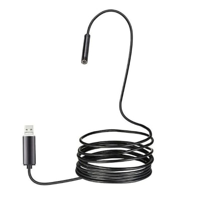 Camera endoscopica de inspectie, 2 in 1, pentru Android, PC, Micro USB, Camera HD, cu 6 LED-uri de iluminare, lungime 5M, negru