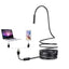 Camera endoscopica de inspectie, 2 in 1, pentru Android, PC, Micro USB, Camera HD, cu 6 LED-uri de iluminare, lungime 5M, negru