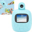 Camera foto digitala pentru copii, cu mini imprimanta termica, imprimare instantanee, portabil, baterie incorporata, albastru