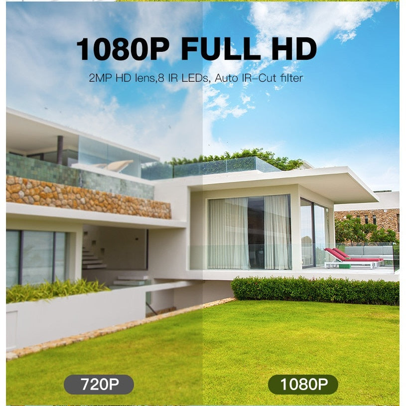 Camera inteligenta PRO, Panou solar, Acumulatori, Full HD 2MP, Wireless, iOS si Android, 4X Zoom, Microfon/ Difuzor, Waterproof IP66, Night Vision
