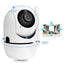 Camera IP WiFi, rotativa la 360°, Full HD, Night Vision, notificari telefonice, alb