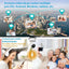 Camera IP Wireless, sunetul bi-directional, detectie la miscare (alarma), iregistreaza pe SD card sau direct pe PC, alb