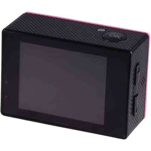 Camera Sport, FOXMAG24, Full HD, Rezistenta la apa, Unghi de 170 grade, Compacta si Ergonomica, Folosita in Diferite Sporturi, Roz
