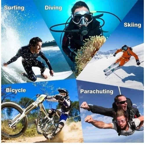 Camera Sport Waterproof, FOXMAG24, HD 1080P, 12M, 2 inch, Autonomie 90 min