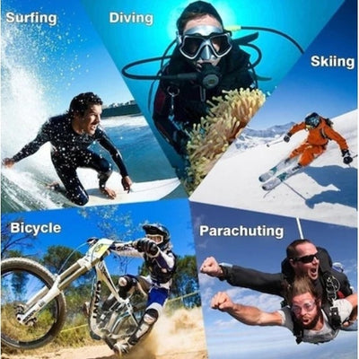 Camera Sport Waterproof FOXMAG24, HD 1080P, 2 inch, Autonomie 90 min, Galben