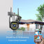 Camera supraveghere dubla, IP wireless, 2 lentile comunicare bidirectional, cu aplicatie pentru Android, IOS si PC, gri/negru