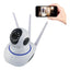 Camera supraveghere wireless eOptima™ YYR100, audio-video, Full HD, 1080p, control PTZ, IR, ajustare pe doua axe, suport card microSD, aplicatie dedicata, alba, card 32GB inclus
