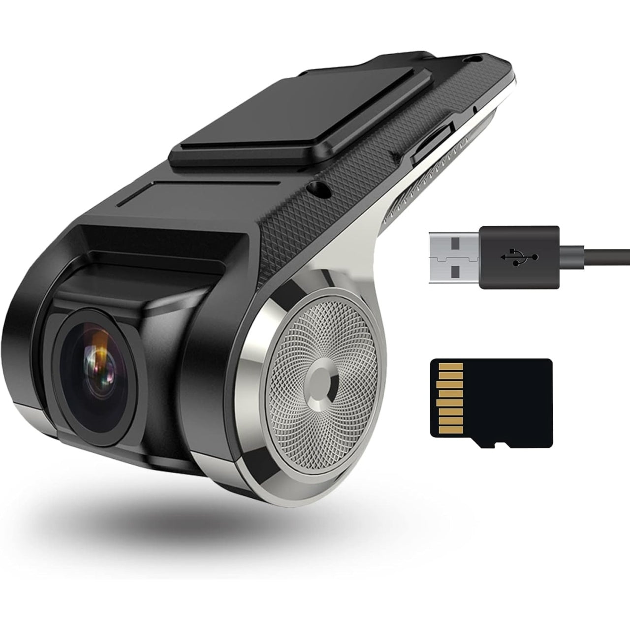 Camera video auto DVR cu Android, Camera de bord ultracompacta, FULL HD, Pornire automata, USB 2.0, detectie miscare, viziune nocturna, Unghi de filmare 170 °