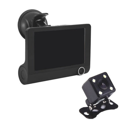 Camera Video Auto Tripla FULL-HD, 3 camere- fata/spate/interior, Display 4 inch