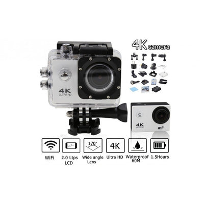 Camera video sport, 4K - Ultra HD, Wifi, Waterproof Action Cam
