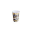 Cana ceramica cu capac silicon 400 ml, model Romania, design cu imagini traditionale