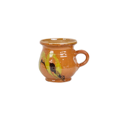 Cana ceramica smaltuita, capacitate 200ml, realizata manual