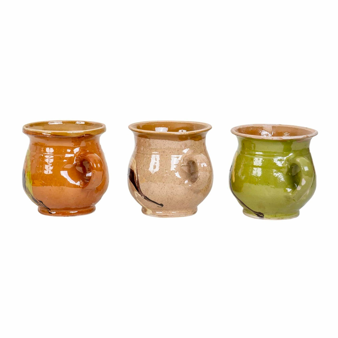 Cana ceramica smaltuita, capacitate 200ml, realizata manual
