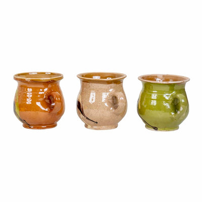 Cana ceramica smaltuita, capacitate 200ml, realizata manual