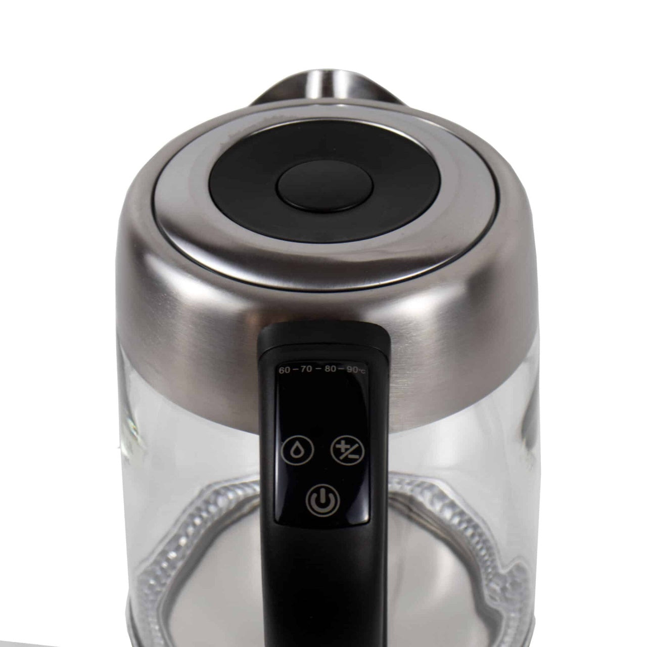 Cana fierbator electrica cu control digital temperatura, 1.7L, 2200W, iluminare LED