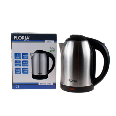 Cana fierbator inox 2L, putere 1500W cu iluminare LED si oprire automata