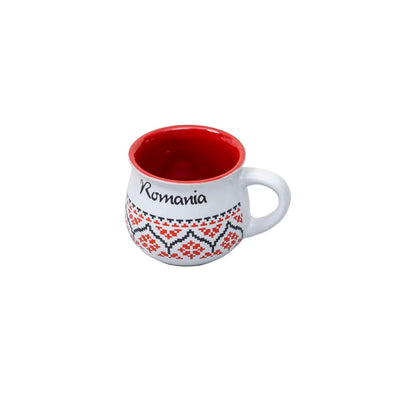 Cana pentru cafea cu inscriptie Romania, capacitate 200ml