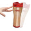 Cana Termos cafea FOXMAG24® cu smart grip Red Copper Mug cu interior ceramic, 470 ml