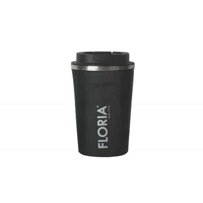 Cana termos pentru cafea, interior inox, 380ml, gri, cu capac etans