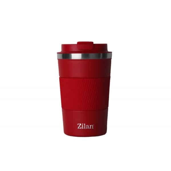 Cana termos pentru cafea, interior inox, capacitate 510ml, rosie