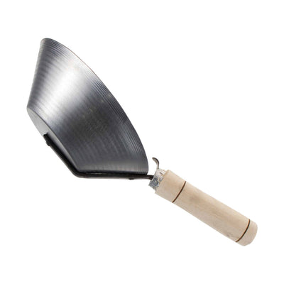 Cancioc zidar zincat cu maner de lemn, diametru cupa 185mm