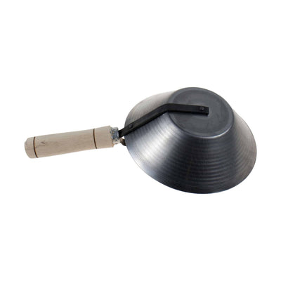 Cancioc zidar zincat cu maner de lemn, diametru cupa 185mm