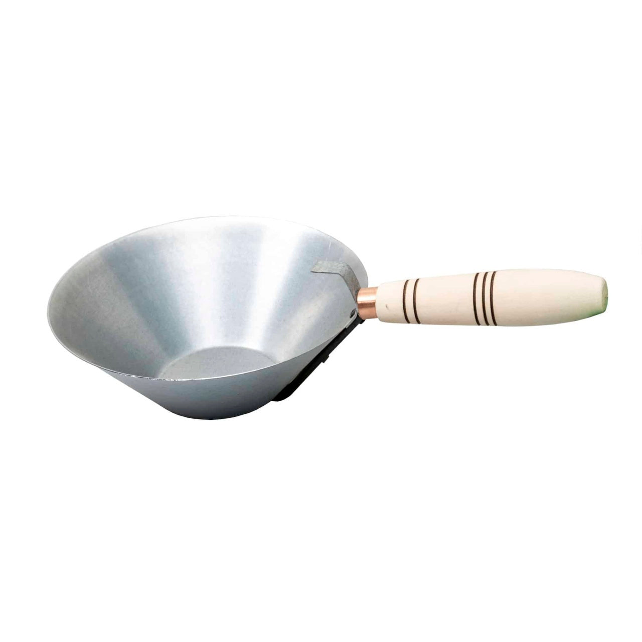Cancioc zidar zincat cu maner de lemn si cupa de 19 cm
