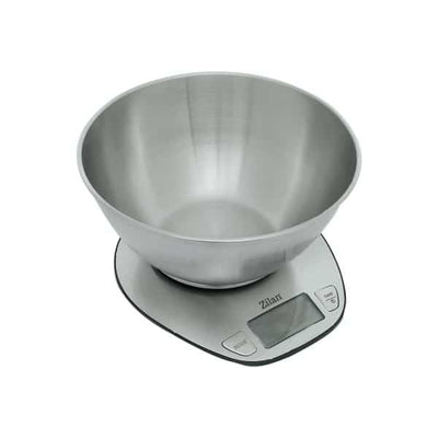 Cantar alimentar digital inox cu ecran LED si indicator baterie scazuta, capacitate 5 kg