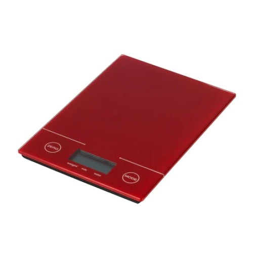 Cantar bucatarie digital, capacitate masurare 3 kg, functie TARA, picioruse antiderapante, rosu