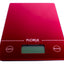 Cantar bucatarie digital din sticla, capacitate 5kg, culoare rosie