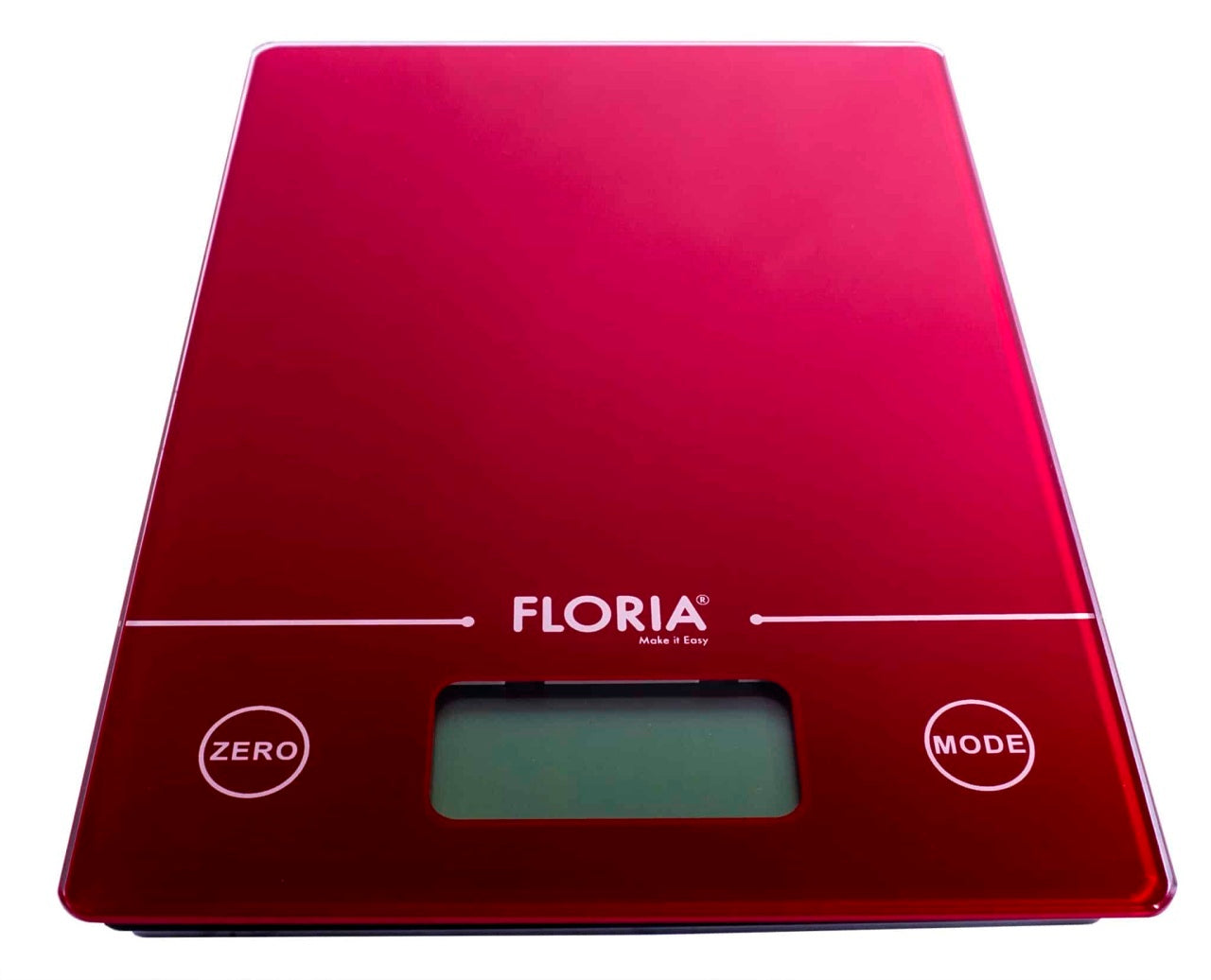 Cantar bucatarie digital din sticla, capacitate 5kg, culoare rosie