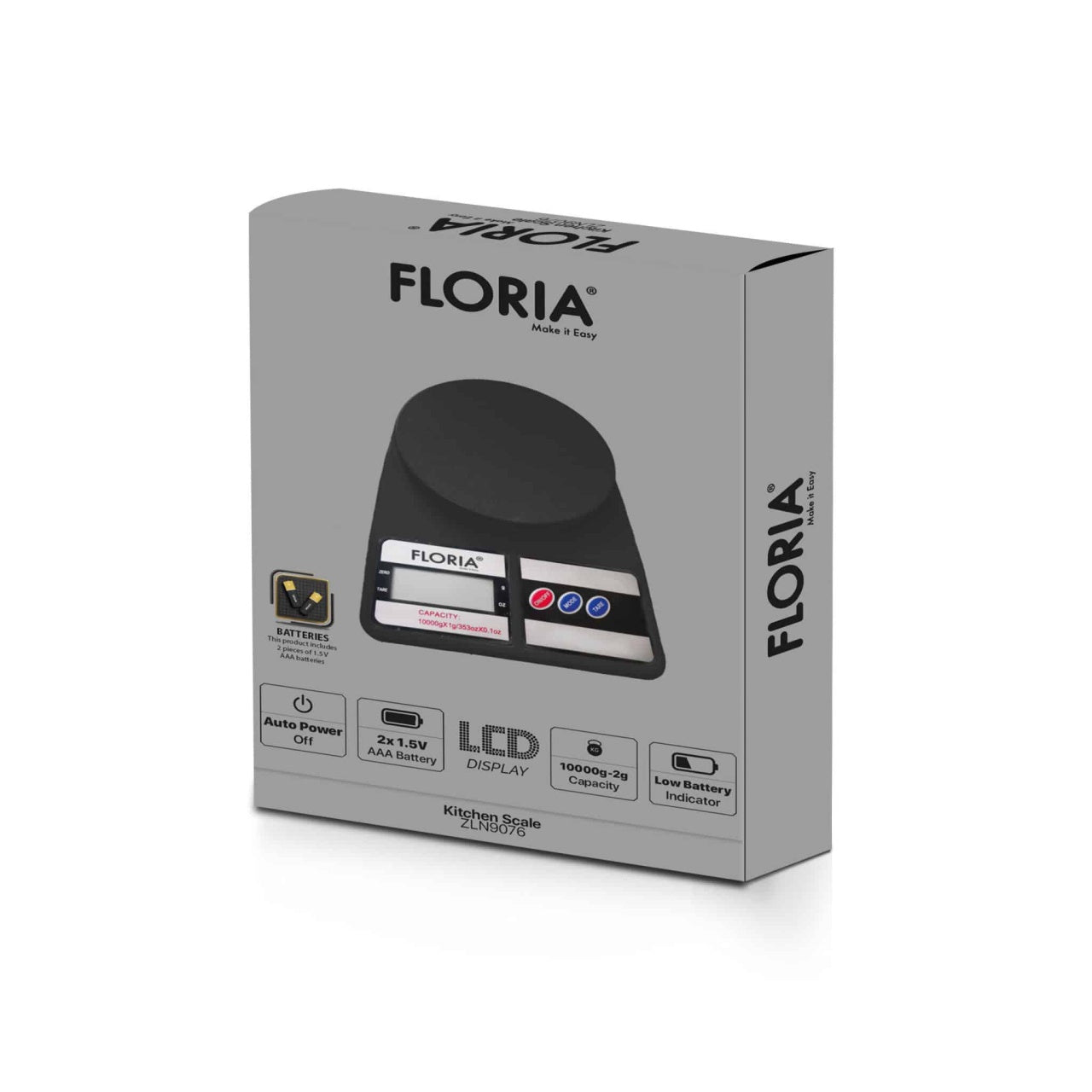 Cantar de bucatarie digital, capacitate 10kg, culoare negru
