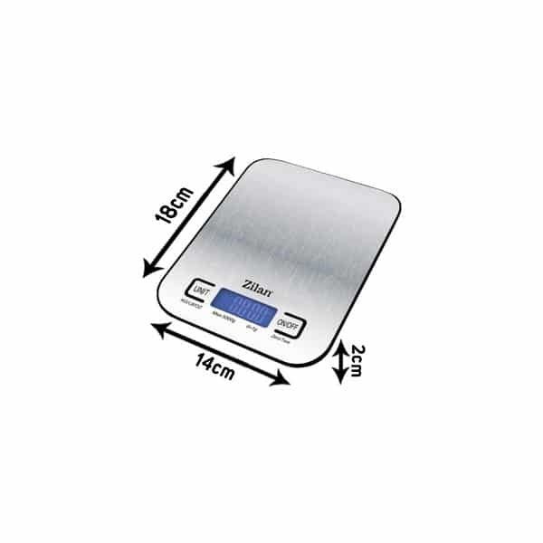 Cantar de bucatarie digital inox, ecran LED, capacitate 5 kg, oprire automata