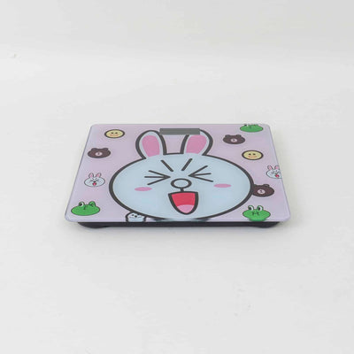 Cantar digital de baie pentru copii, capacitate 180kg, afisaj LCD, 26x26cm