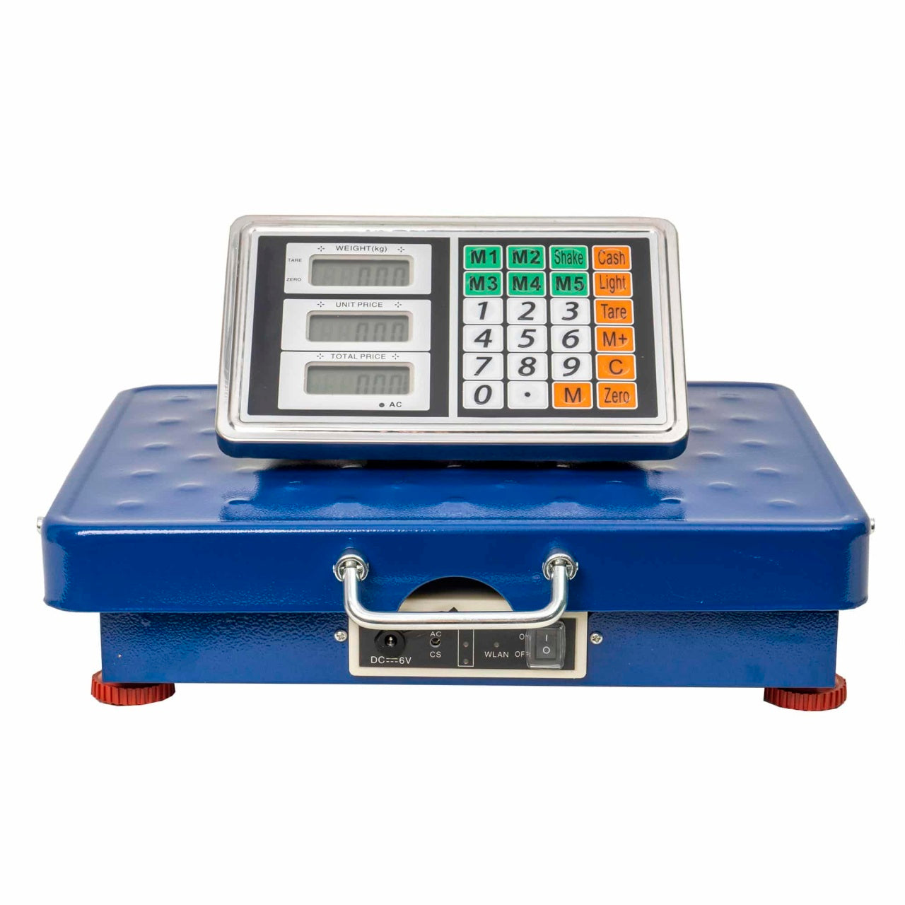 Cantar electronic cu platforma fara fir Wi-Fi 31x41 cm capacitate 150 kg albastru
