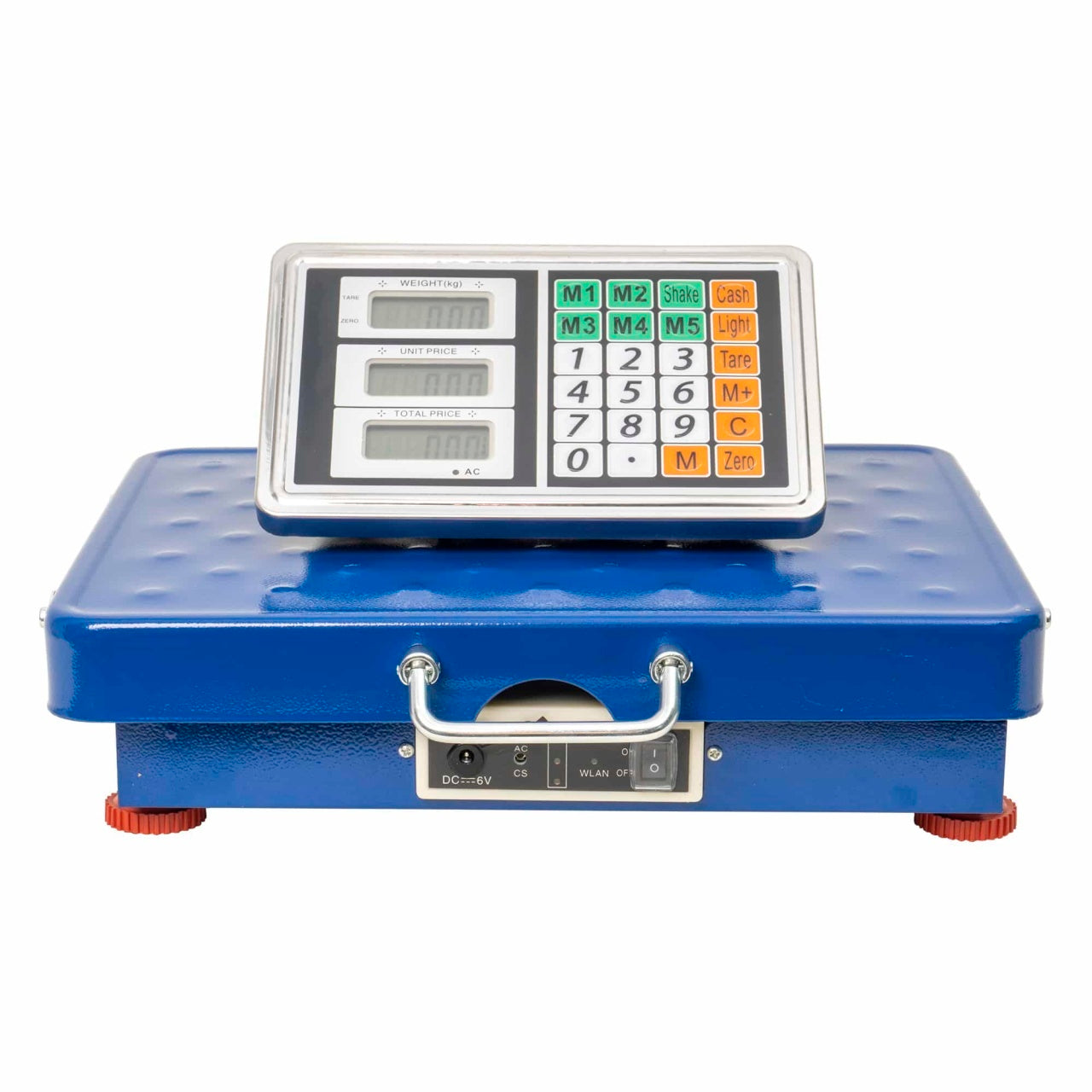 Cantar electronic cu platforma fara fir, Wi-Fi, 31x41 cm, capacitate 200 kg, albastru
