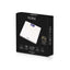 Cantar electronic de persoane din sticla, alb, capacitate 180 kg, precizie 50 g