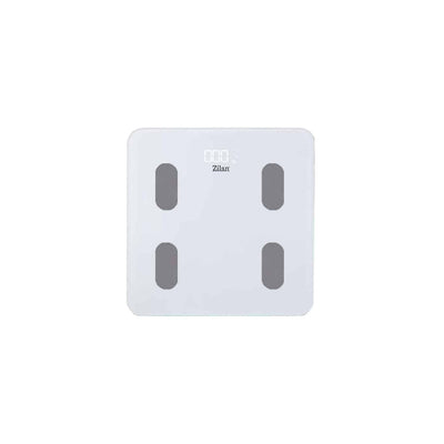 Cantar electronic de persoane din sticla, capacitate 180 kg, alb, display LED